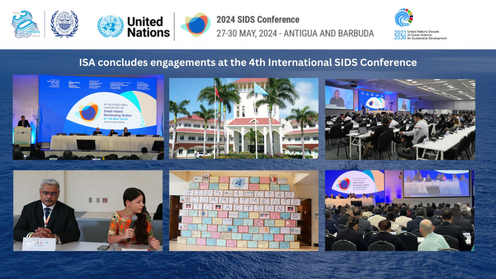 ISA concludes engagements at the 4th International SIDS Conference and welcomes Fiji, Jamaica, Mauritius and the UK as the latest signatories of the Call for Action for ensuring the stewardship of the Area through deep science, technology and innovation