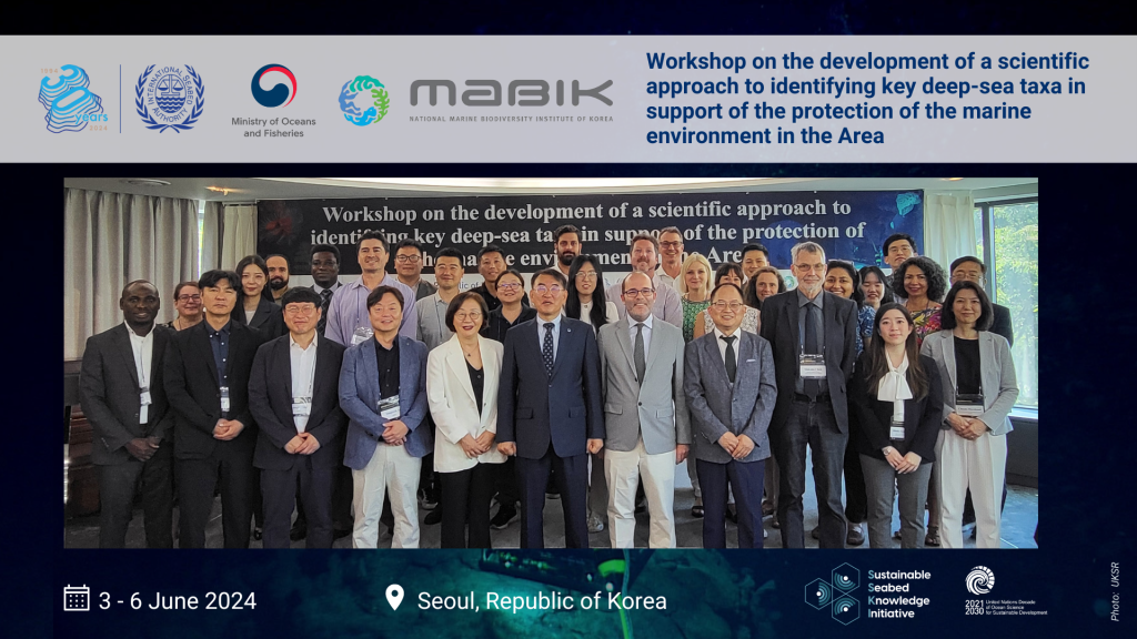 ISA international experts workshop progresses the development of a scientific approach for the identification of deep-sea taxa in support of effective protection and management measures in the Area