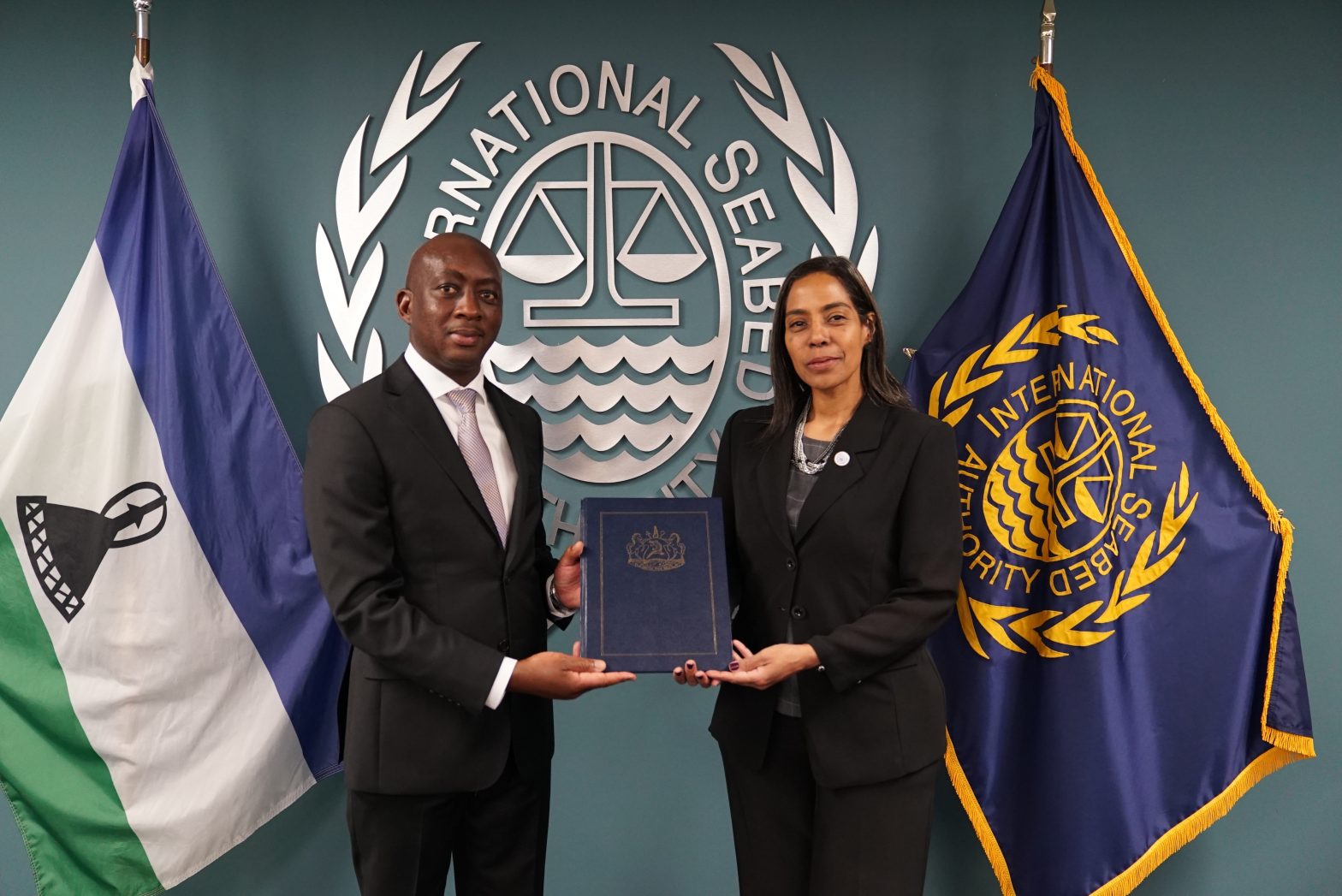 Ambassador Matete Nena presented his credentials to the Secretary-General of the International Seabed Authority (ISA), Ms. Leticia Carvalho