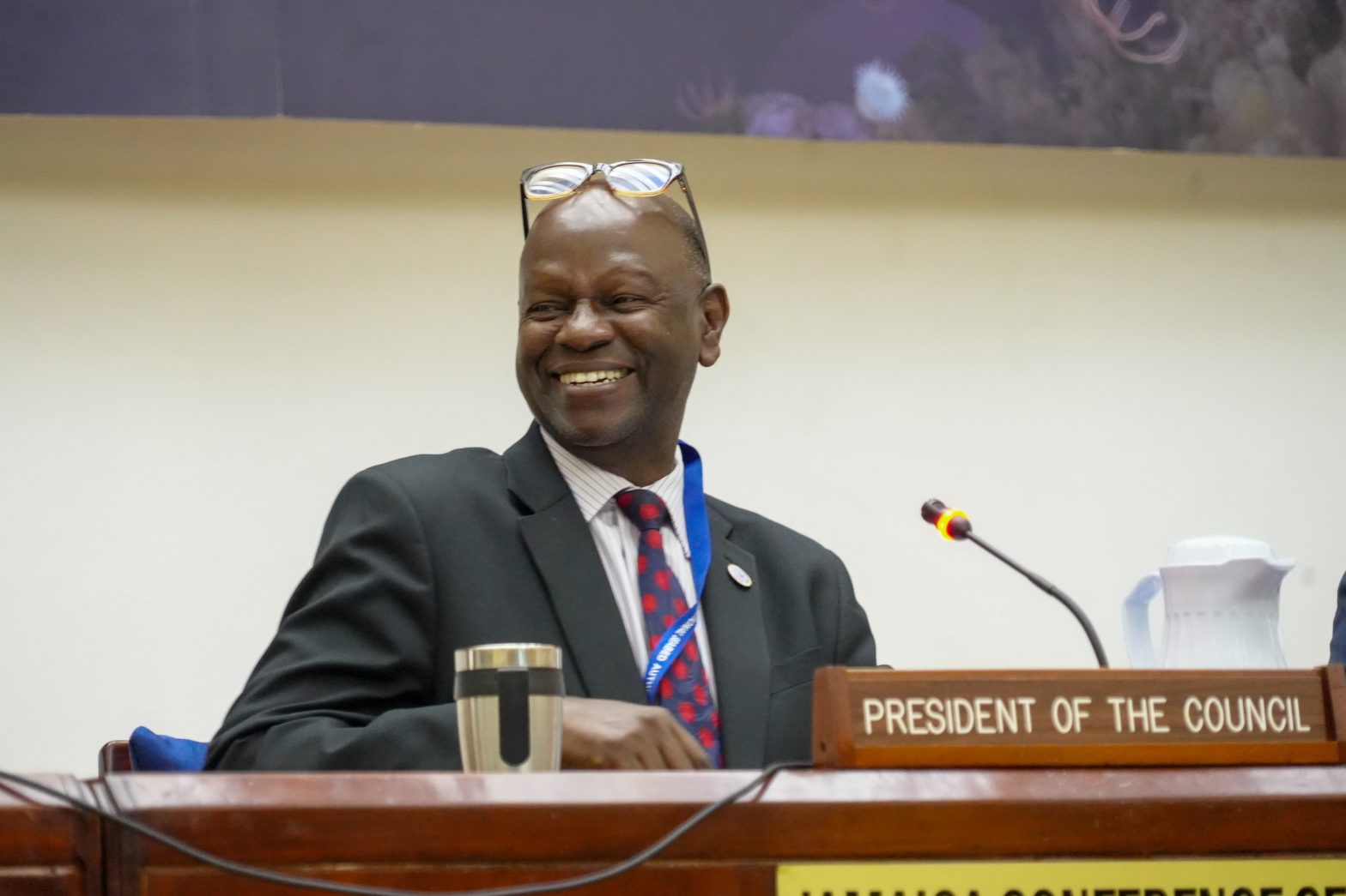 President of the Council, H.E. Amb. Duncan Muhumuza Laki from Uganda